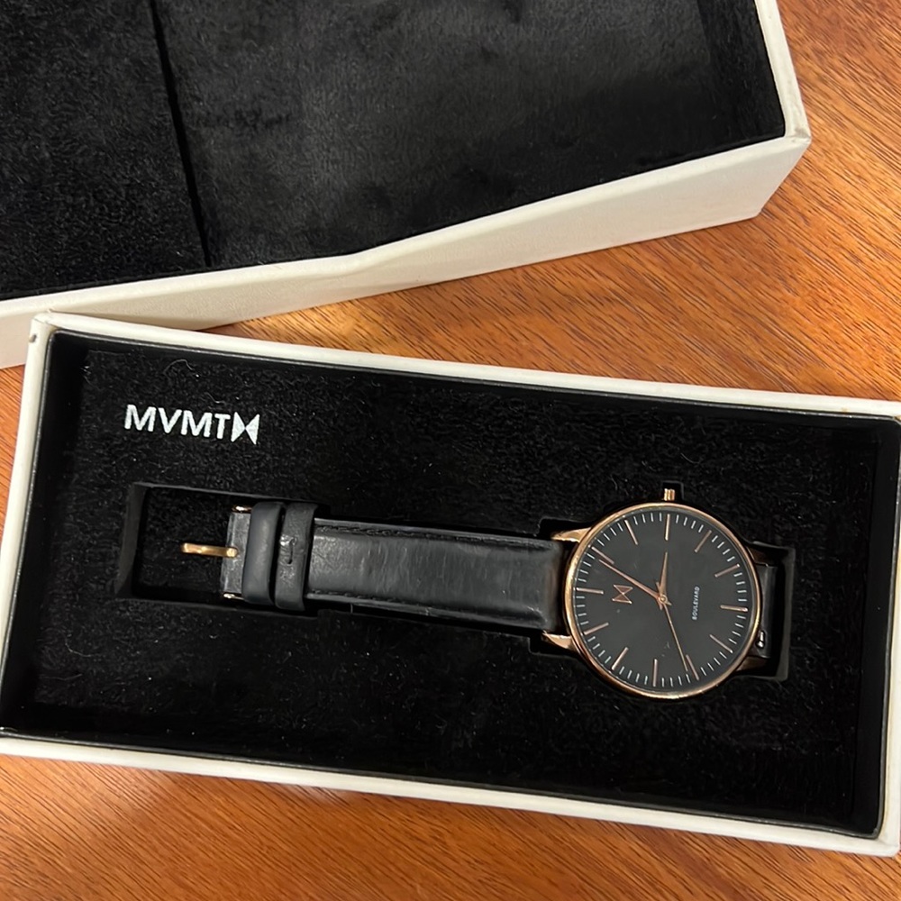 MVMT leather watch